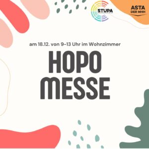 📆🗳 HoPo-Messe 🗳📆 @ Wohnzimmer (I2)