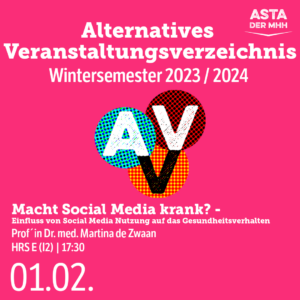 📖⁉️ AVV - Macht Social Media krank? Einfluss von Social Media Nutzung auf das Gesundheitsverhalten ⁉️📖 @ HRS E (I2)